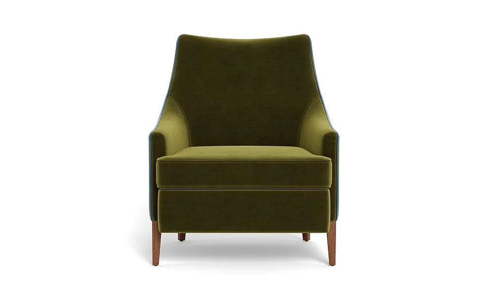 Kingsley Accent Chair with Contrast Piping
