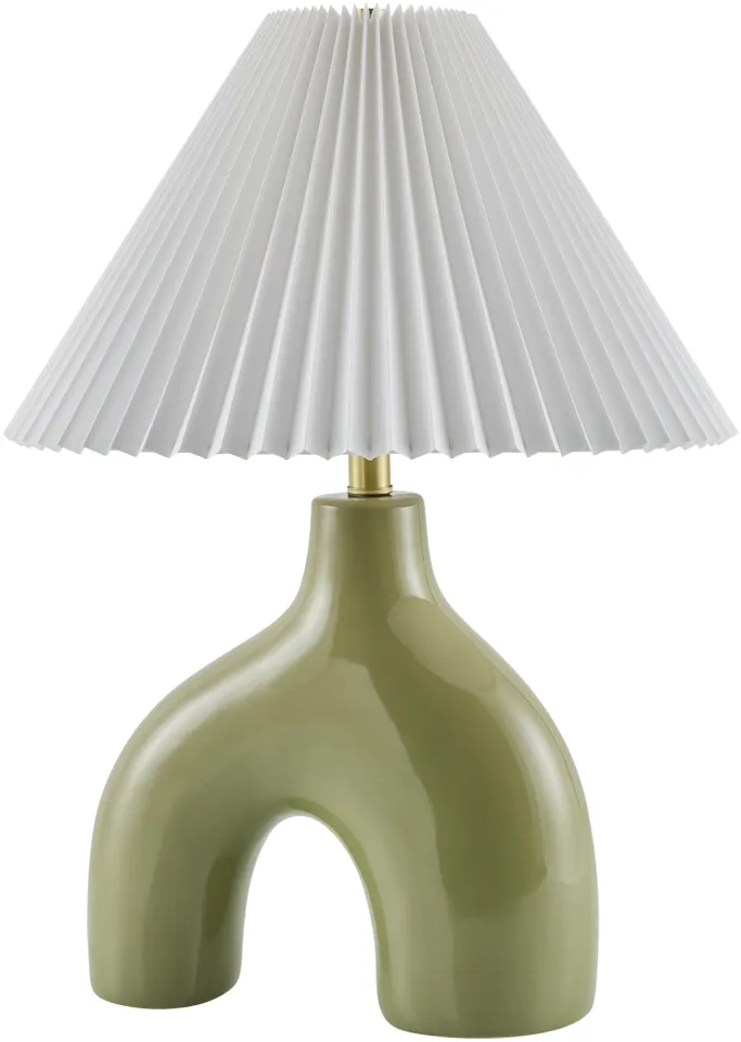 Solara  Glazed 23"H x 17"W x 17"D Accent Table Lamp