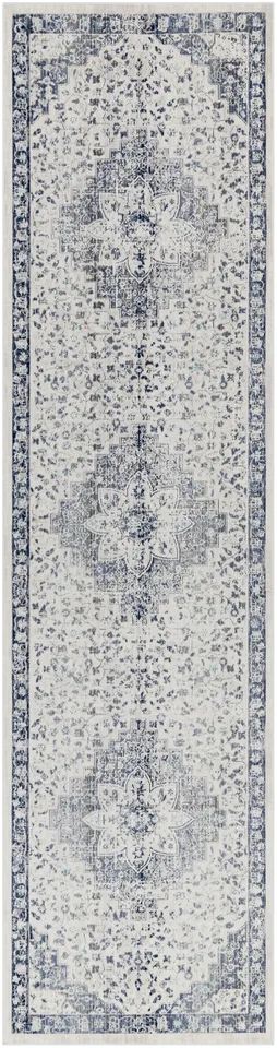 Dublin Gray Indoor 2'9" x 10'2" Machine Woven Rug