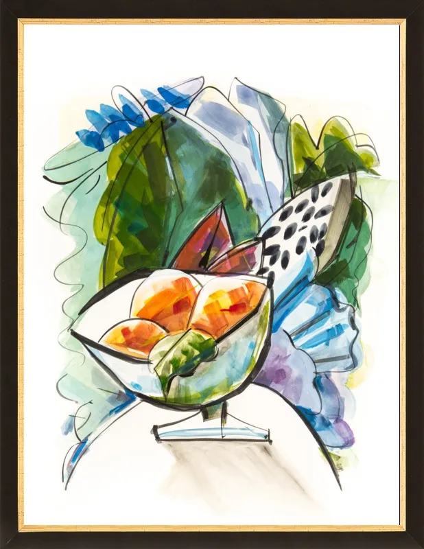Still life with oranges by Becky Aubry for Artfully Walls