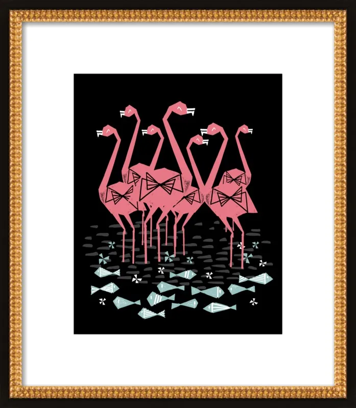 Flamingos by Andrea Lauren for Artfully Walls
