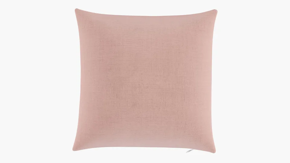 Throw Pillow 18", Blush Everyday Linen, 18" x 18"