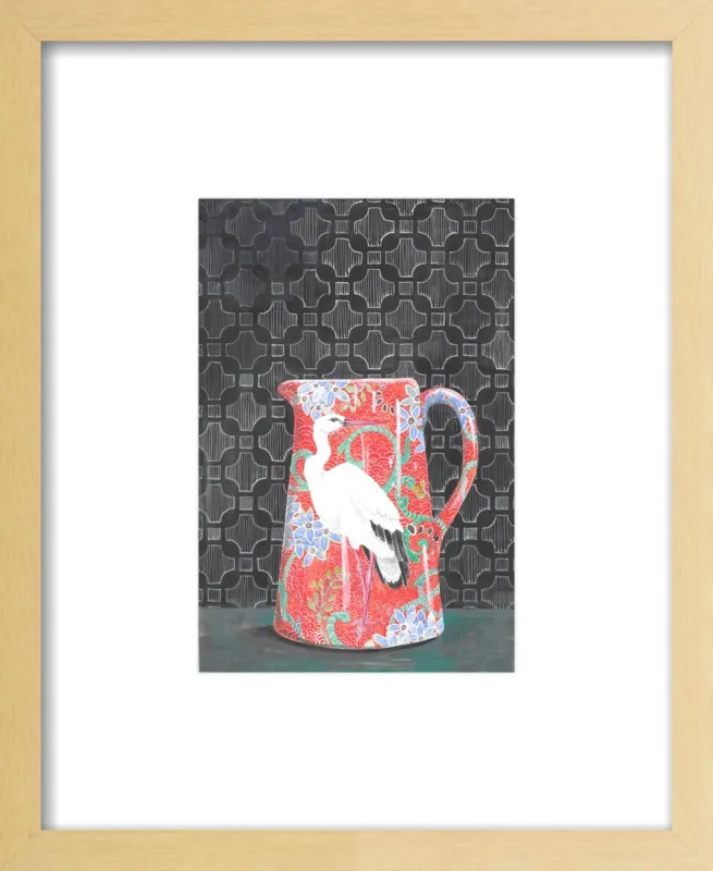 Red Vase by Miri Eshet for Artfully Walls
