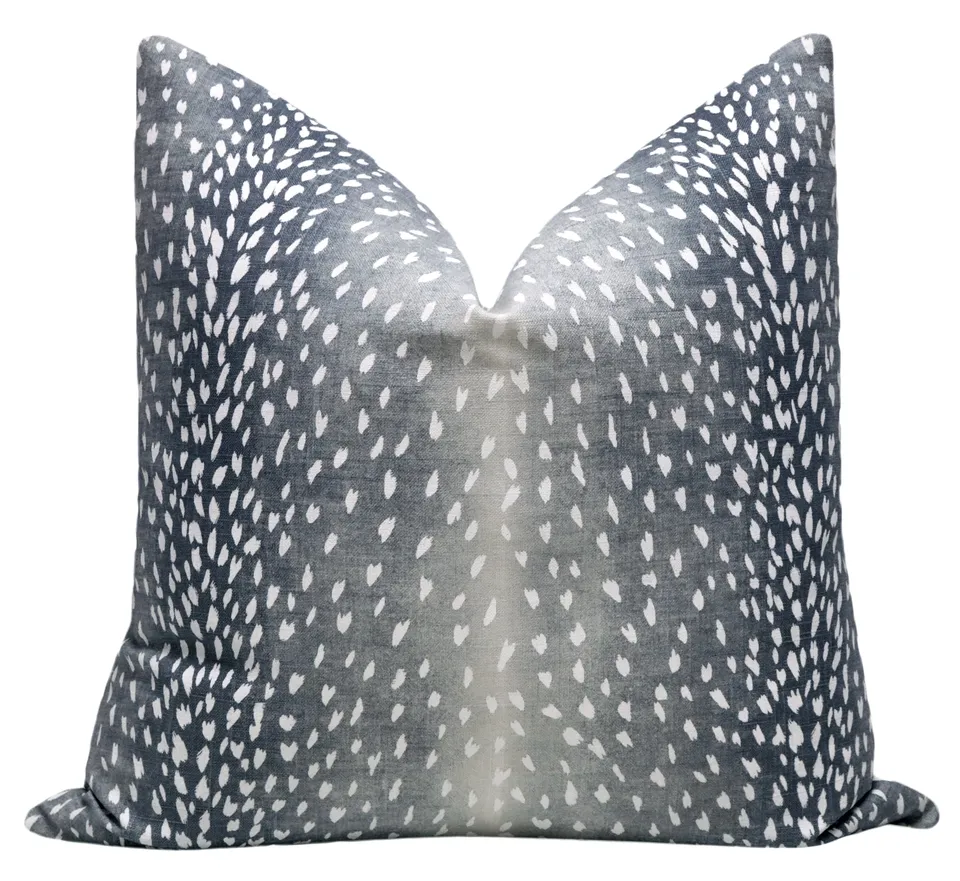 ANTELOPE LINEN PRINT // NAVY BLUE - 14" X 36"