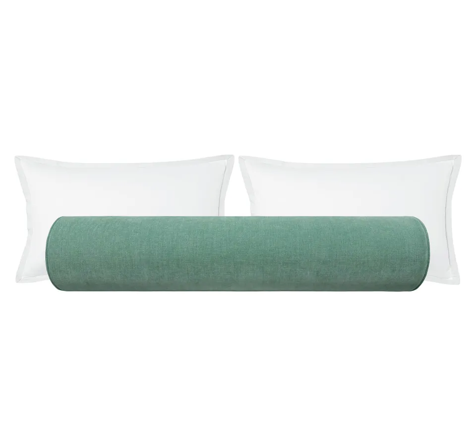 THE BOLSTER :: SIGNATURE CHENILLE // SPA BLUE - SWATCH 4" X 4"