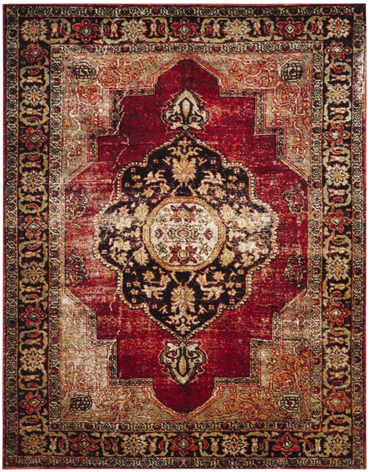 Arlo Home Woven Area Rug, VTH219A, Red/Multi,  10' 6" X 14'