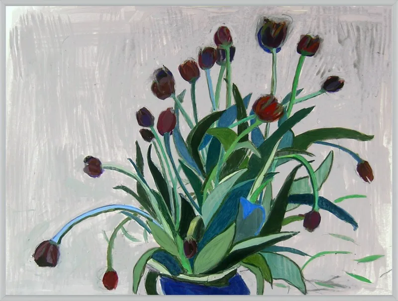 queen of the night tulip by Liz Innvar for Artfully Walls
