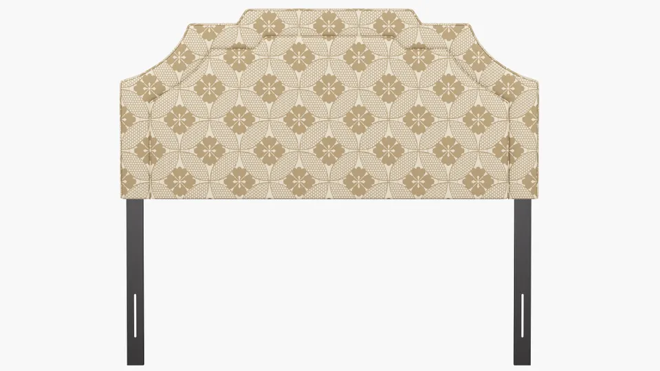 Art Deco Headboard, Rattan Solaire, Queen