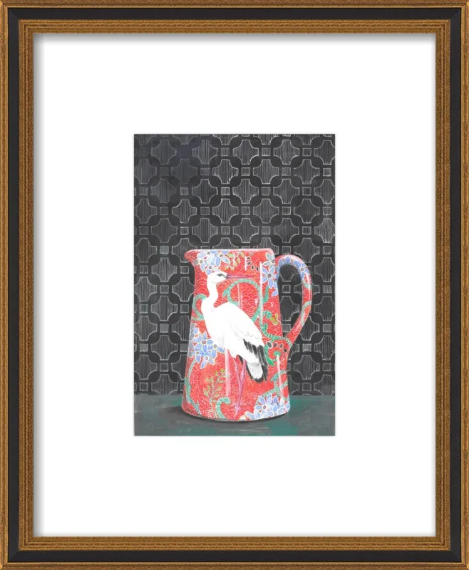 Red Vase by Miri Eshet for Artfully Walls