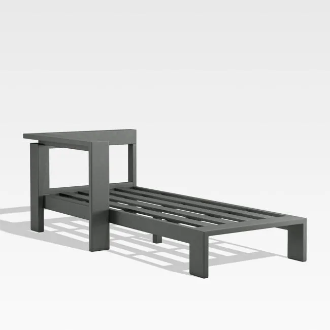 Walker Left Arm Metal Outdoor Chaise Frame