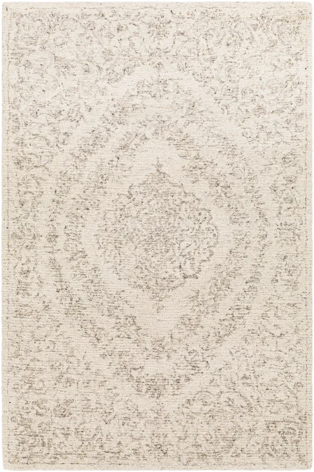 Evolution Beige Indoor 2' x 3' Handmade Rug