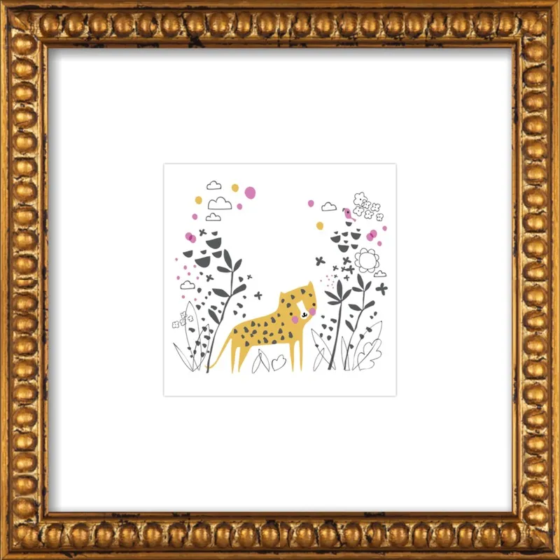 Little jungle leopard by Lizzie Mackay for Artfully Walls