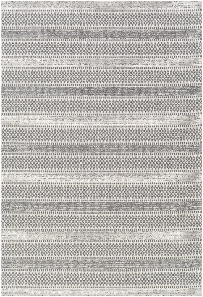 La Casa Gray Indoor 6'4" x 9' Machine Woven Rug