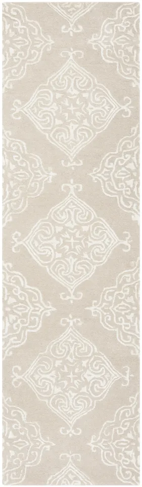 Arlo Home Hand Tufted Area Rug, GLM568E, Beige/Ivory,  2' 3" X 8'