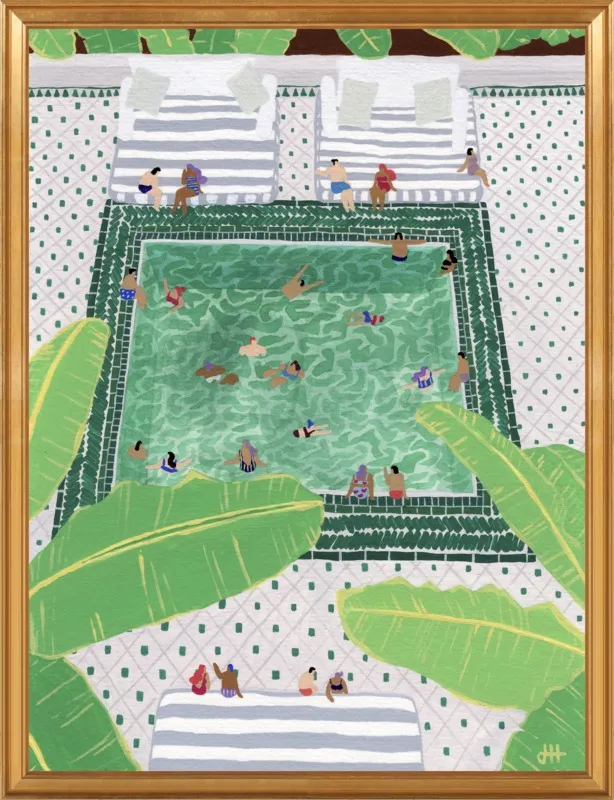 Green Riad by Joanne Ho for Artfully Walls