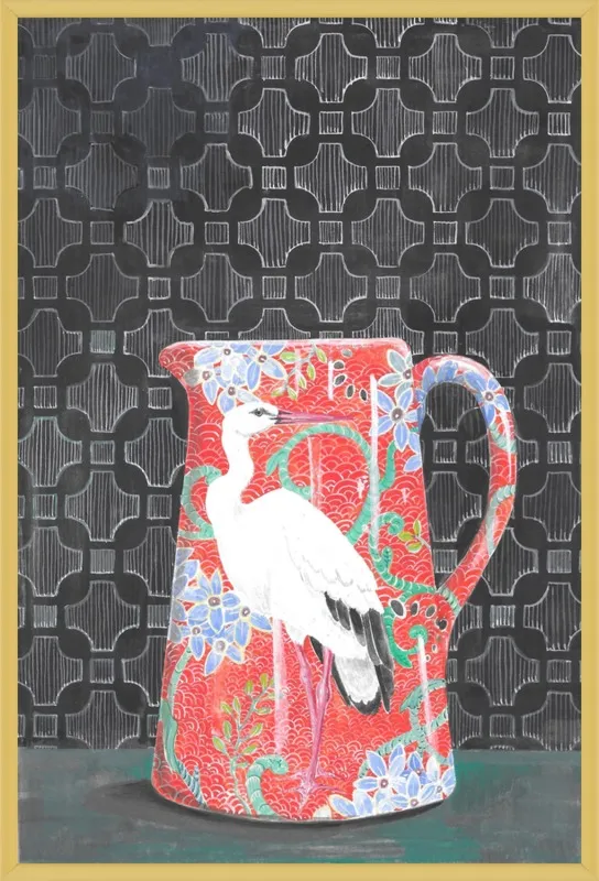 Red Vase by Miri Eshet for Artfully Walls