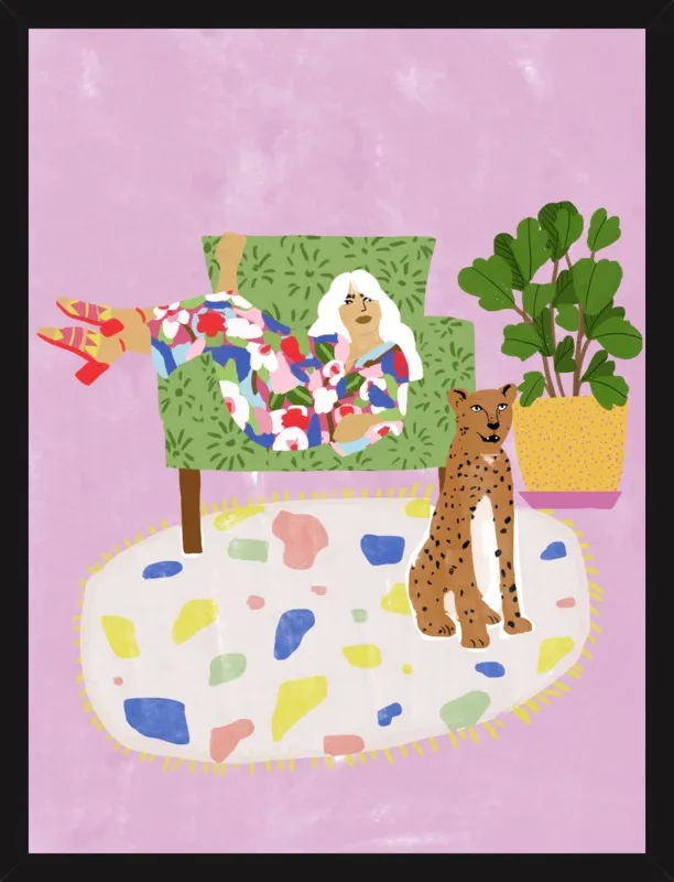 Lady and her tiger by Alja Horvat for Artfully Walls