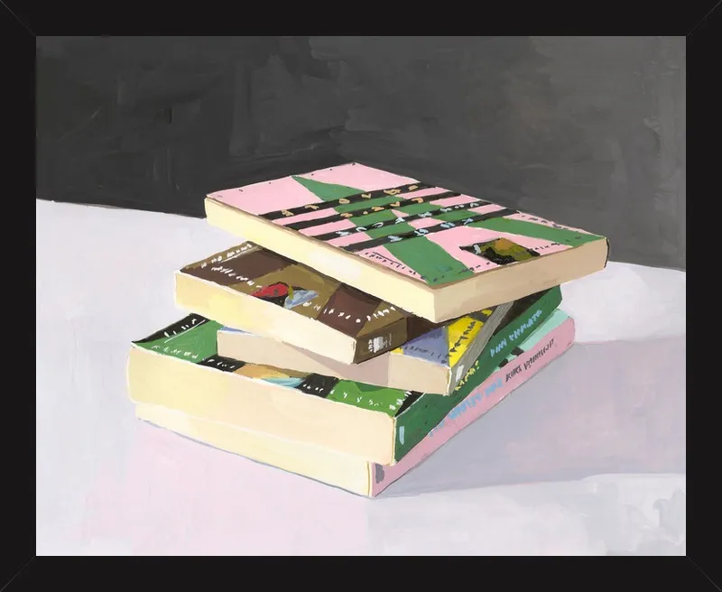 Vonnegut Stack by Elizabeth Mayville for Artfully Walls