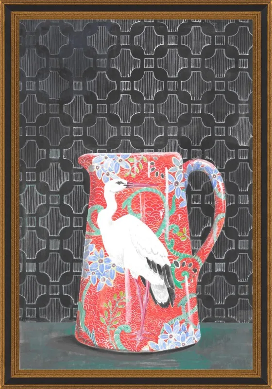 Red Vase by Miri Eshet for Artfully Walls