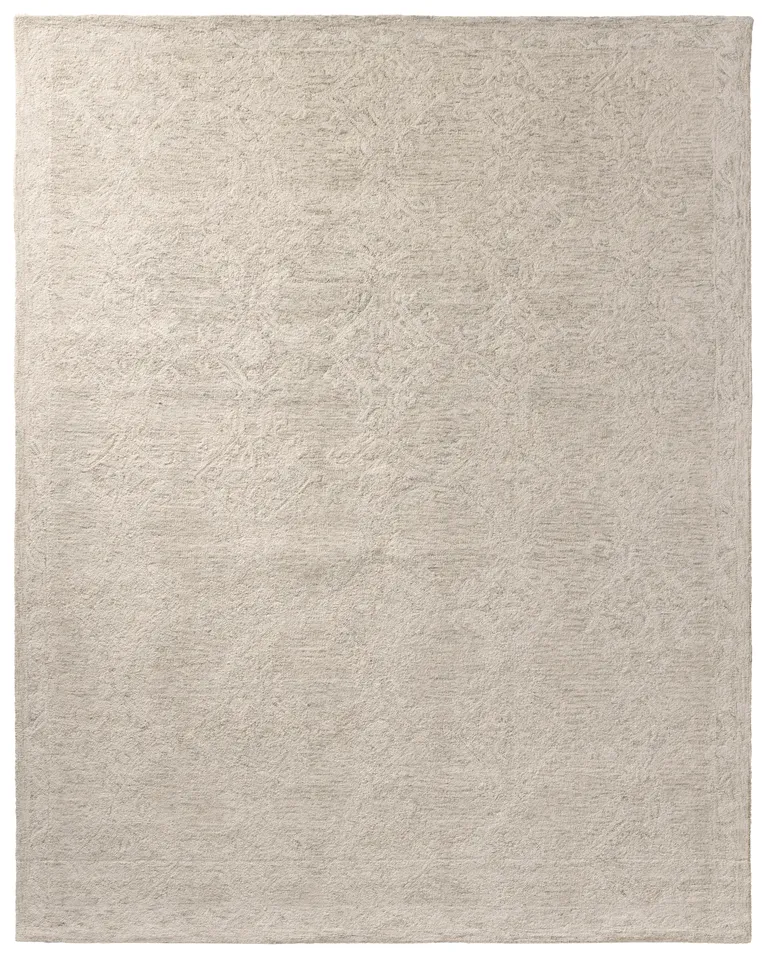 Corian PRO05 Handmade Trellis Gray Area Rug (6'x9')