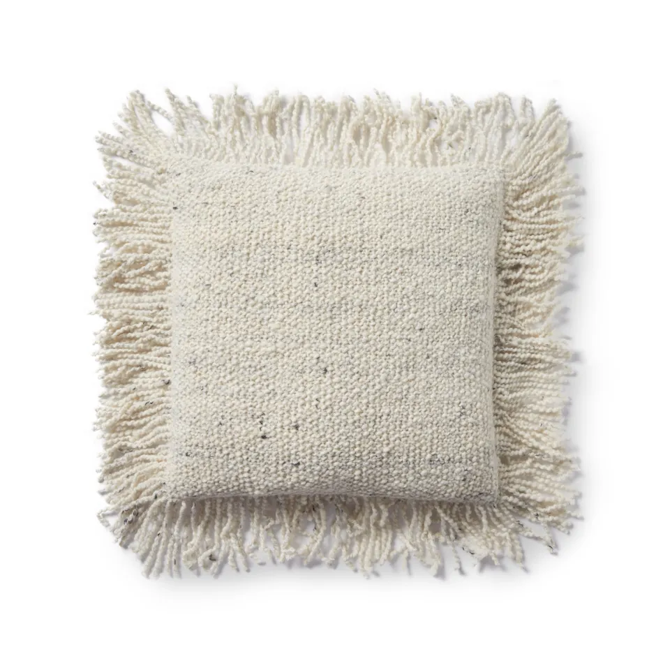 Loloi No Name Ivory 18" x 18" Cover Only