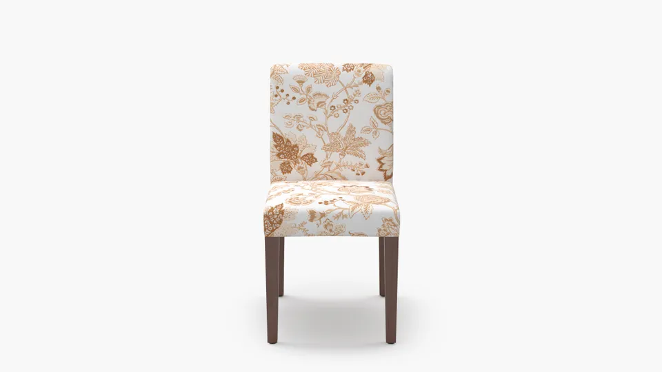 Signature Dining Chair, Tawny La Vendee, Walnut Square Tapered Leg