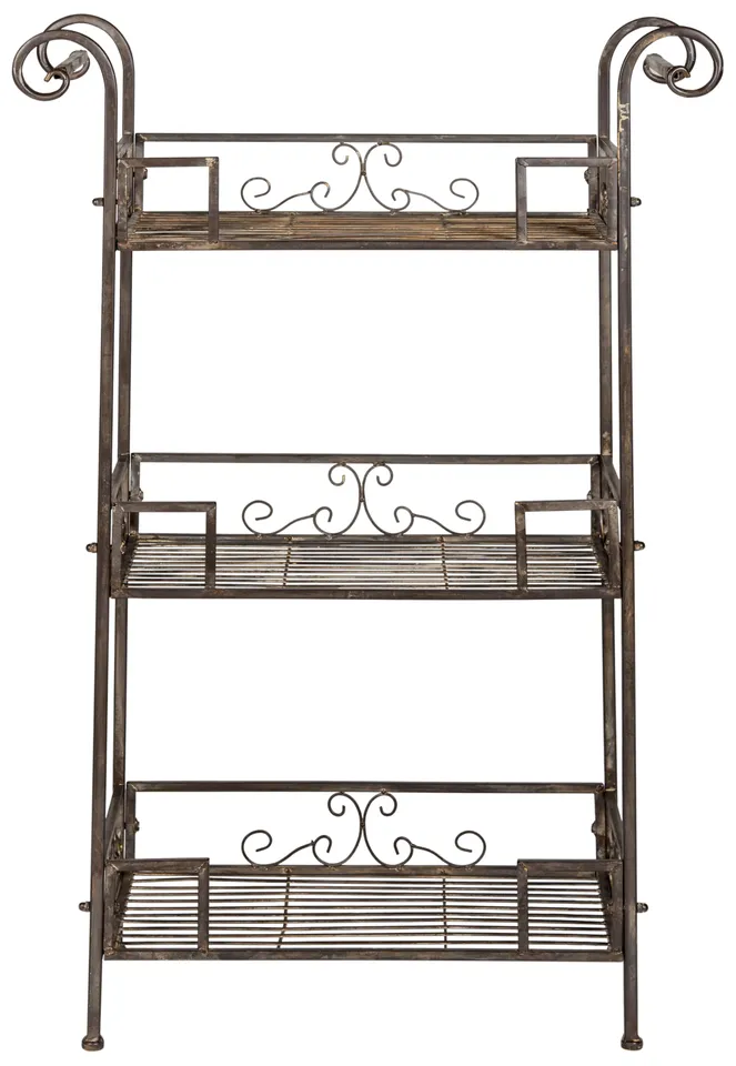 Noreen 3 Tier Shelf - Rustic Brown