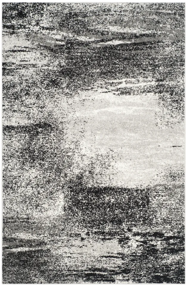 Arlo Home Woven Area Rug, ADR112G, Silver/Multi,  6' X 9'