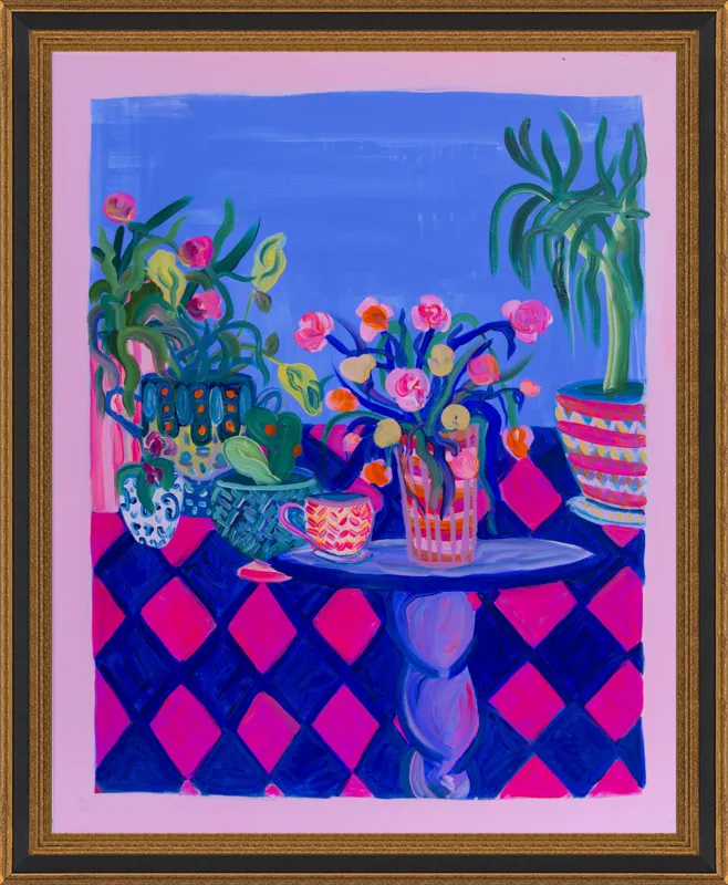 Pots and Plants painting by Davina Shefet for Artfully Walls