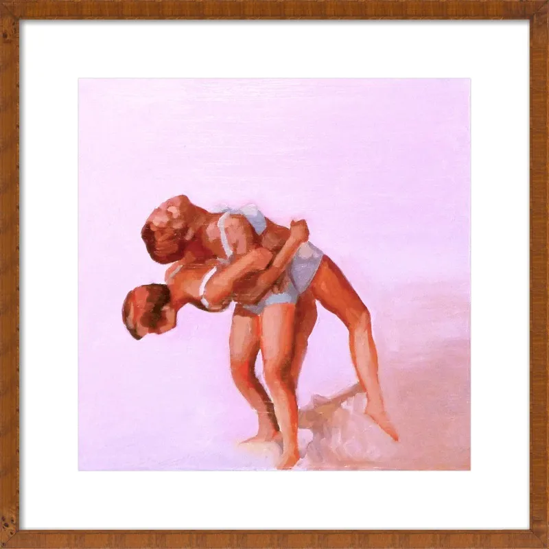 wrestling by Mary Sinner for Artfully Walls