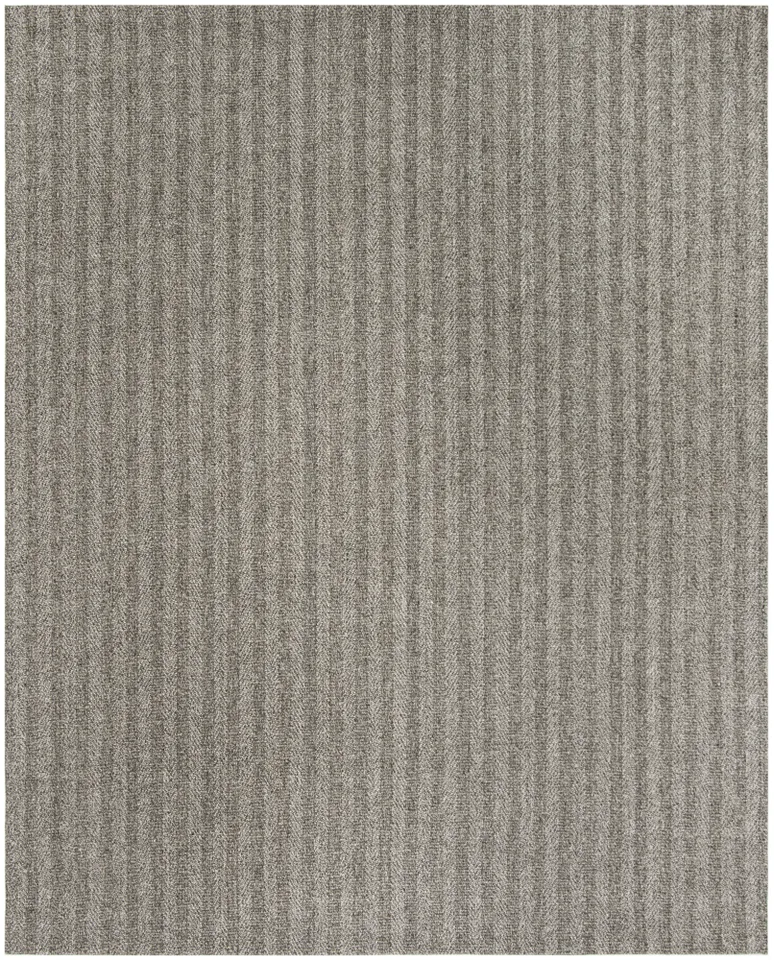 Arlo Home Hand Hooked Area Rug, WIL101A, Grey/Ivory,  8' X 10'