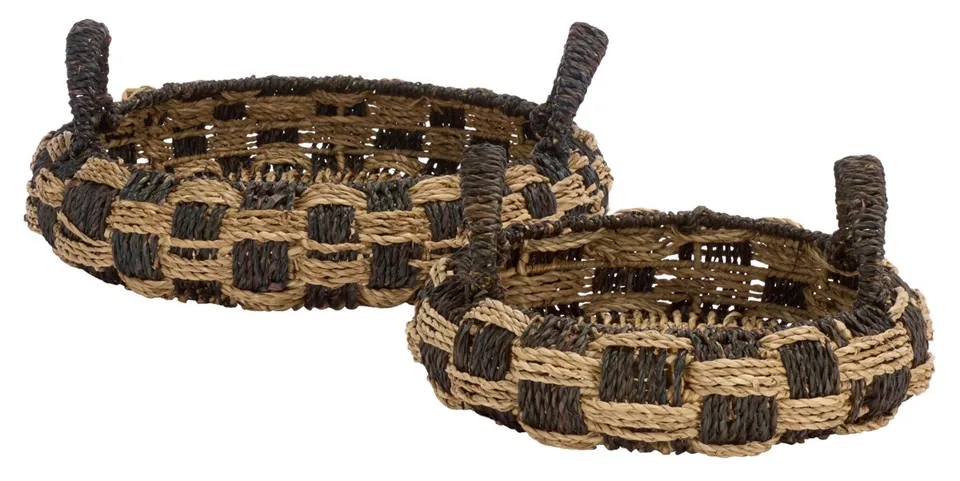 Patro Basket, Set of 2 - Natural / Dark Natural