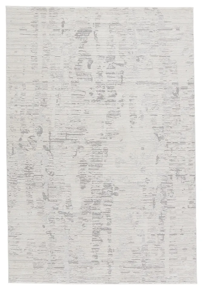Jovie Abstract Ivory/ Gray Area Rug (3'11"X5'11")