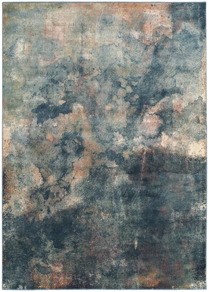 Arlo Home Woven Area Rug, CNV765-2220, Light Blue/Multi,  4' X 5' 7"