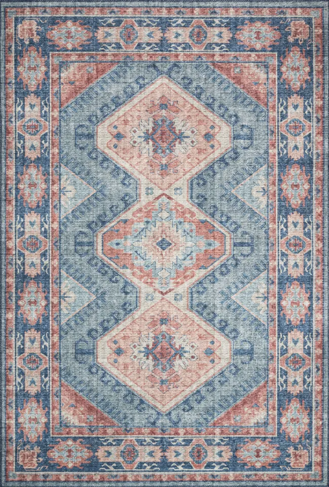 Skye SKY-03 Turquoise / Terracotta 7'-6" x 9'-6"