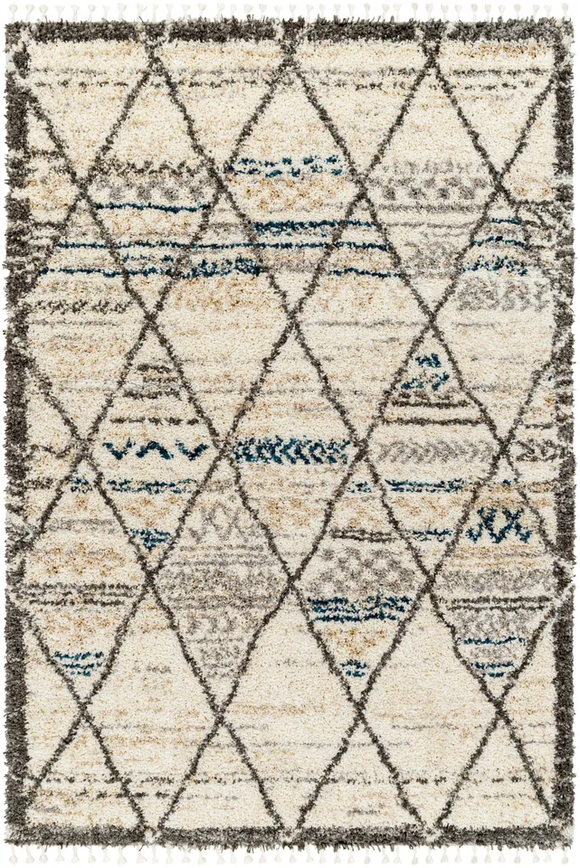 Jakarta Beige Indoor 9'2" x 12' Machine Woven Rug