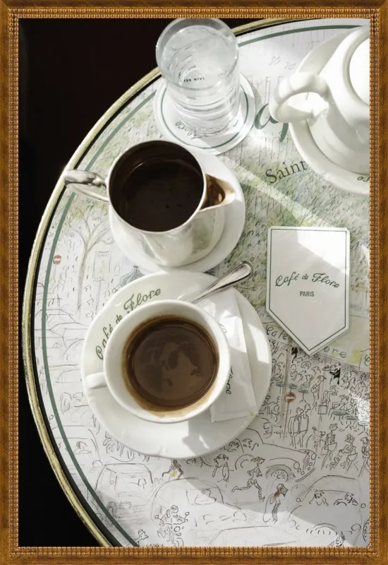 Chocolat chaud au Café de Flore by Lauren & Annael Tolila for Artfully Walls