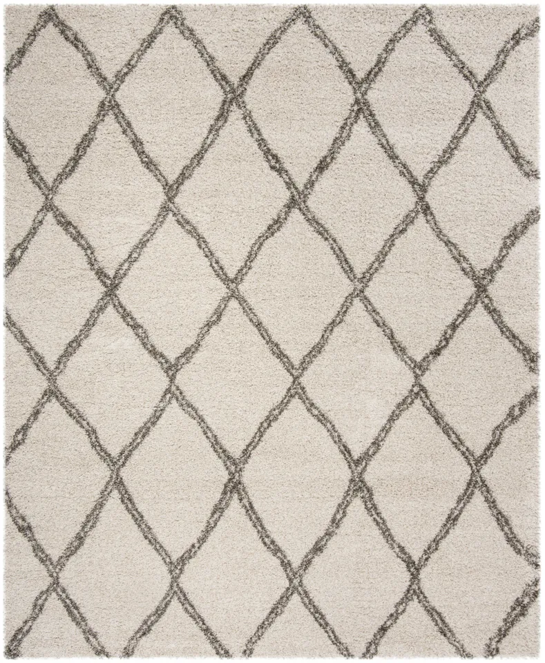Arlo Home Woven Area Rug, SGH329A, Ivory/Grey,  8' X 10'