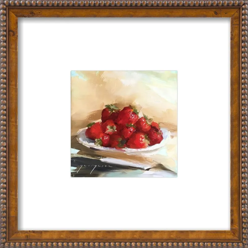"Summer Strawberries 2" by Georgesse Gomez for Artfully Walls