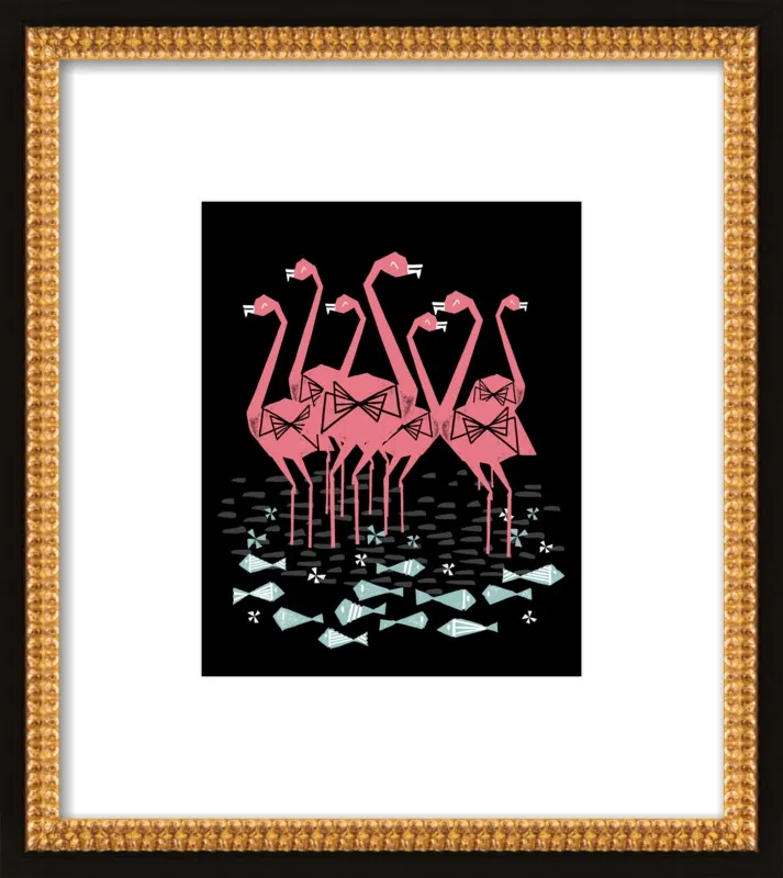 Flamingos by Andrea Lauren for Artfully Walls