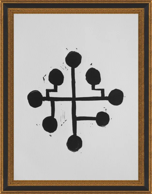 Geometric Midcentury Atomic Print by Stacy Rajab for Artfully Walls