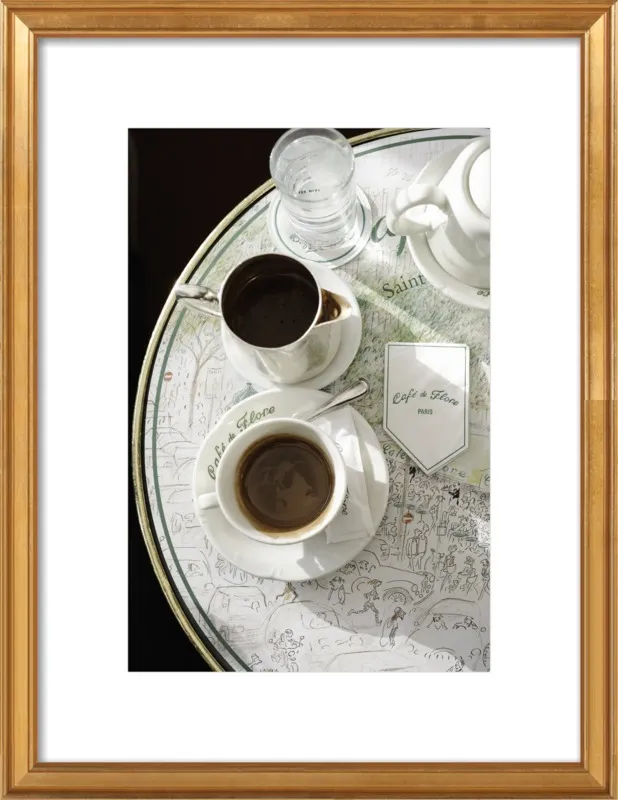 Chocolat chaud au Café de Flore by Lauren & Annael Tolila for Artfully Walls
