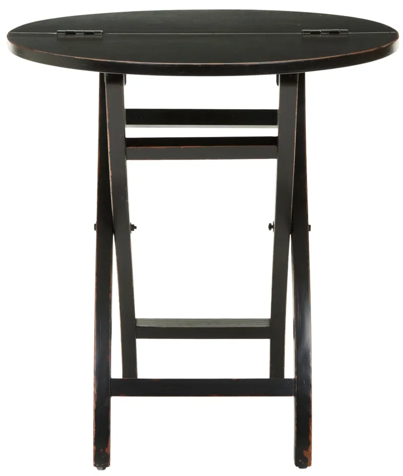 Ethan Folding Side Table - Black
