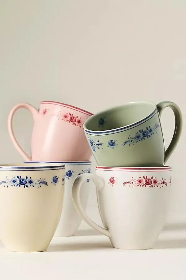 Vila Stoneware Mug, Set of 4