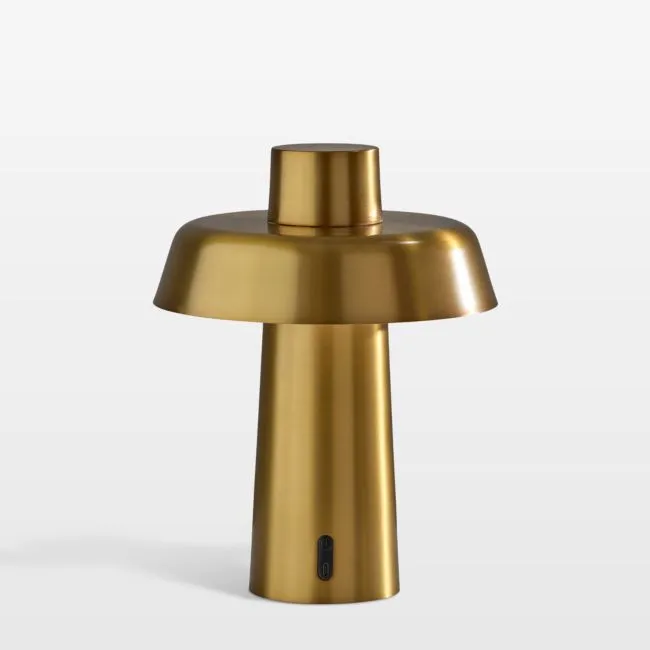 Pina Brass LED Cordless Table Lamp 10.5"