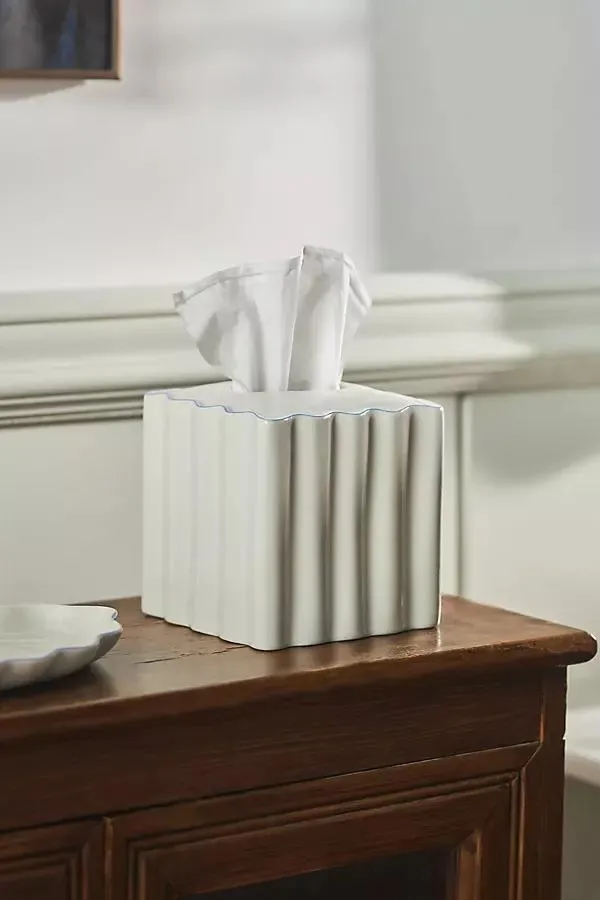 Le Marais Scalloped Tissue Box