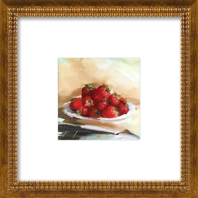 "Summer Strawberries 2" by Georgesse Gomez for Artfully Walls