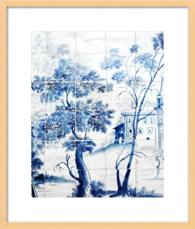 Lisbon Blue Tiles Two by Lupen Grainne for Artfully Walls