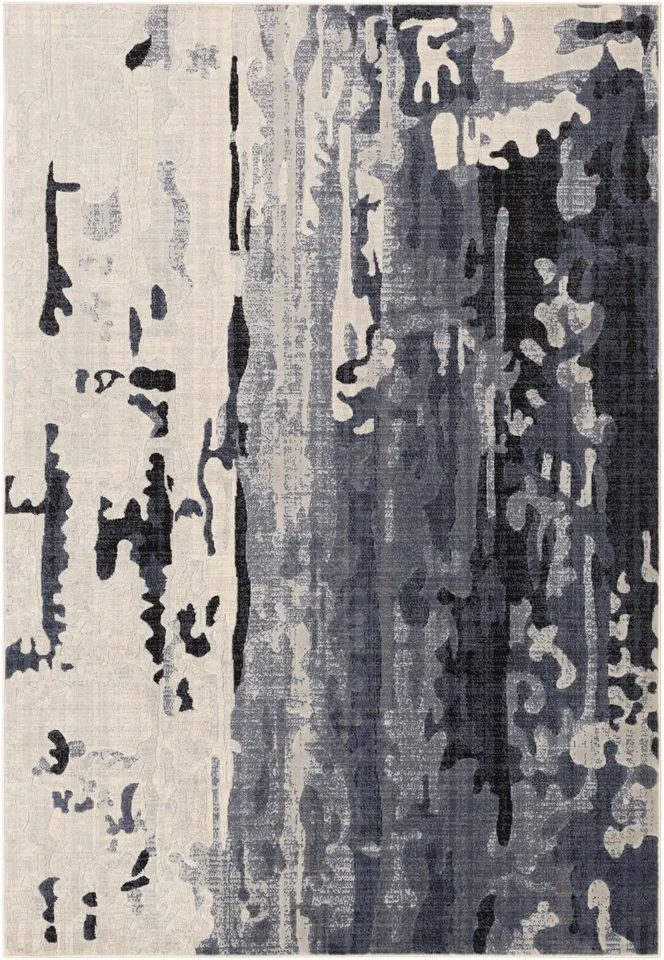 City Gray Indoor 2' x 2'11" Machine Woven Rug