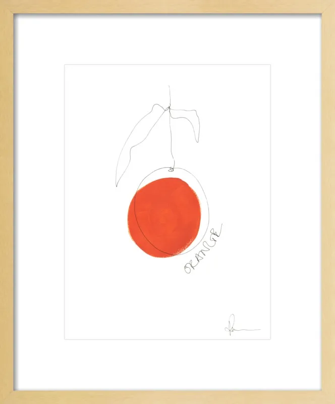 Orange by Polly Mann for Artfully Walls